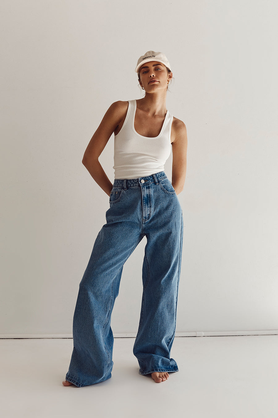 REAGAN VINTAGE BLUE SLOUCHY DENIM JEAN