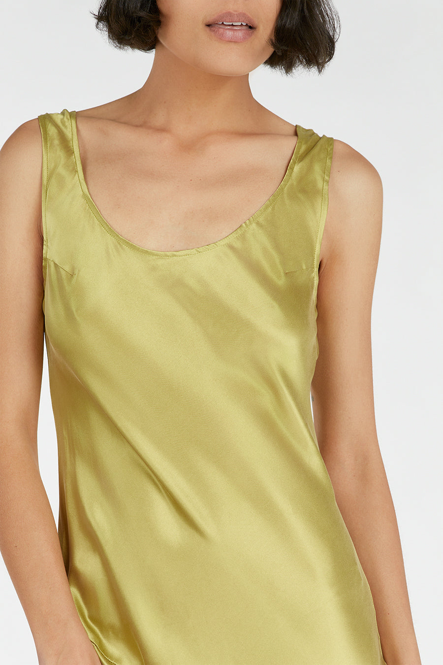 JACKIE PEAR SILK MAXI DRESS