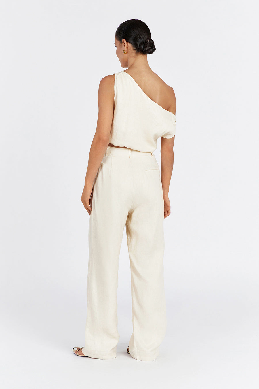 NORAH BUTTERMILK LINEN PANT