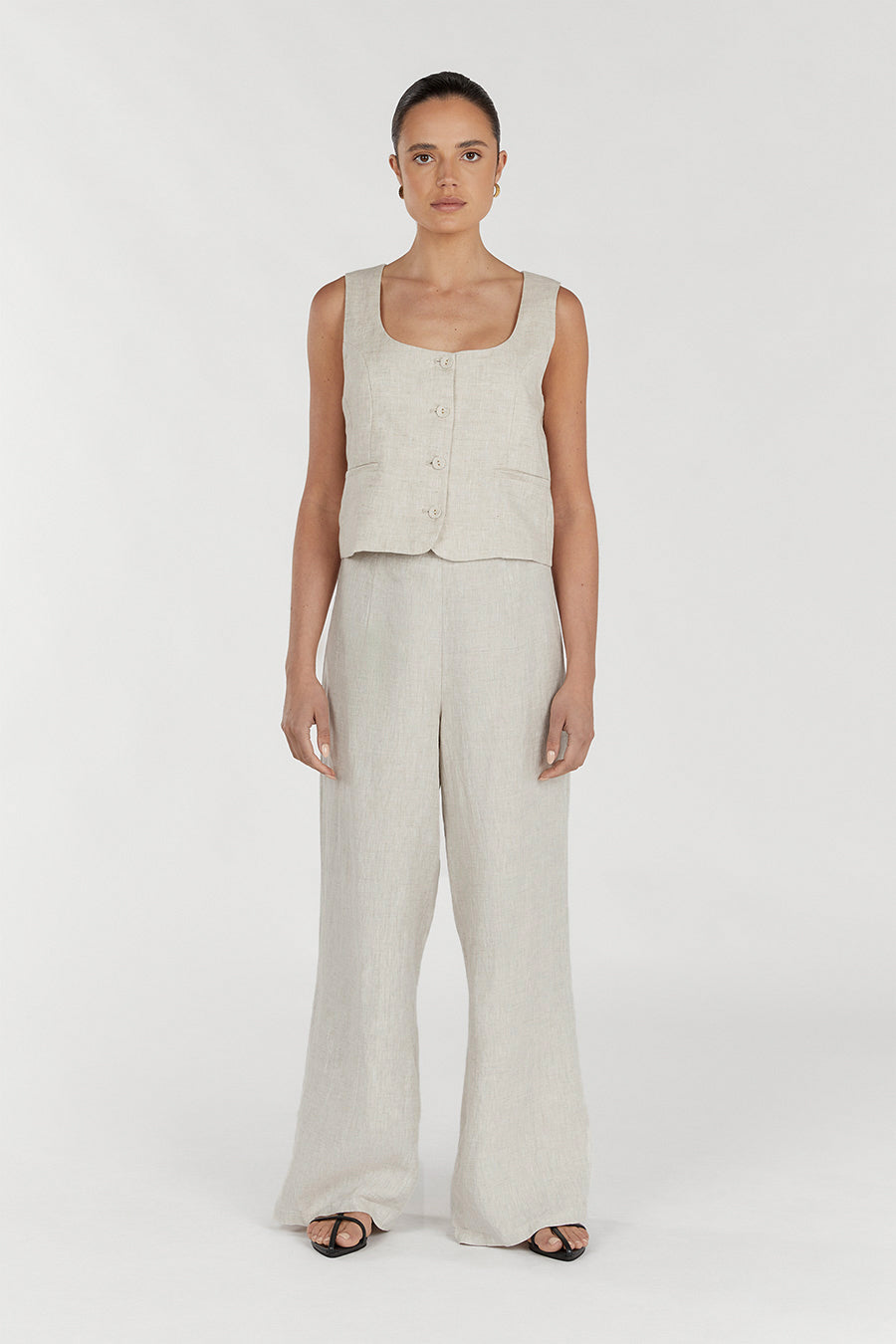 FLICK NATURAL LINEN PANT