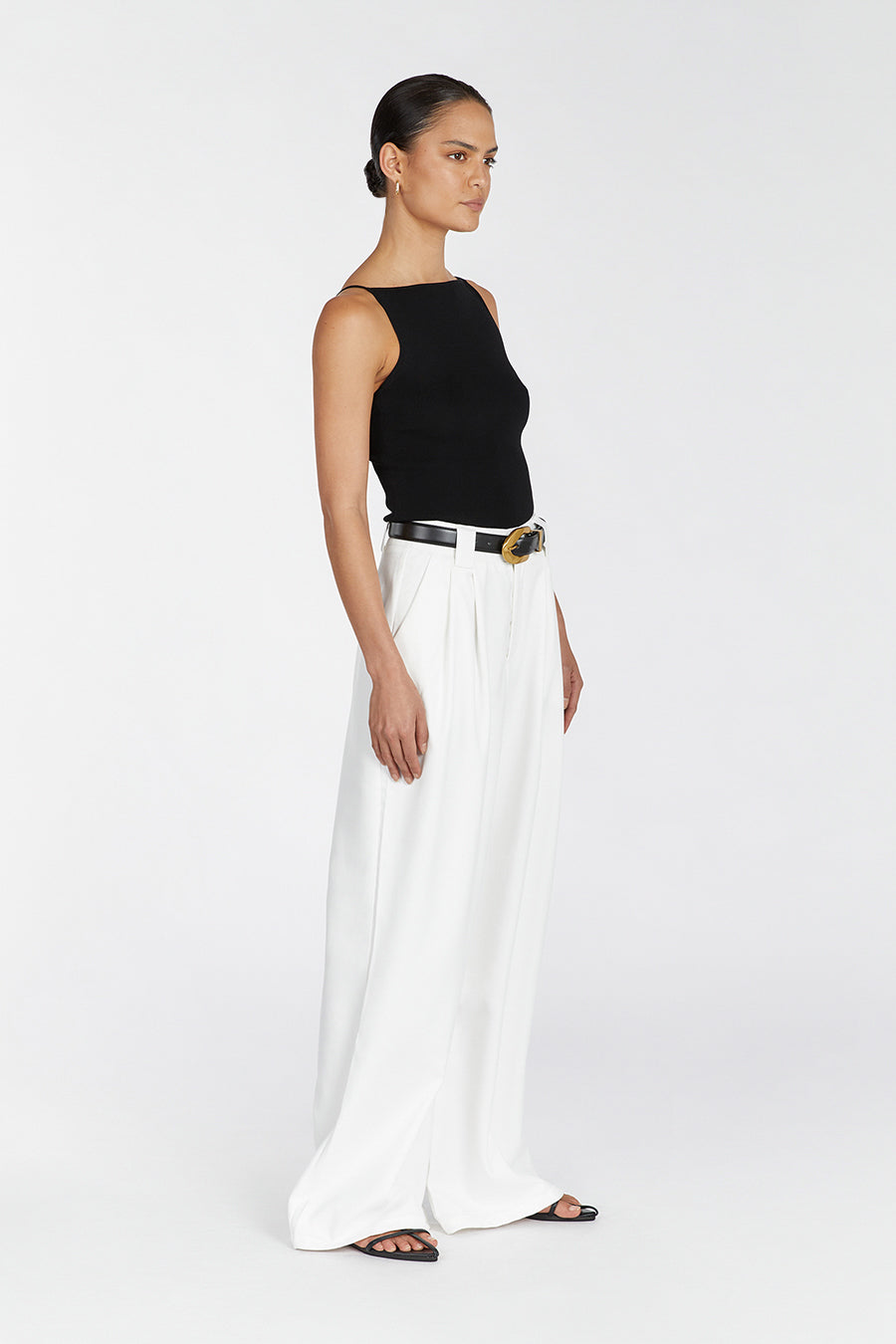 TAYLOR BLACK KNIT TANK