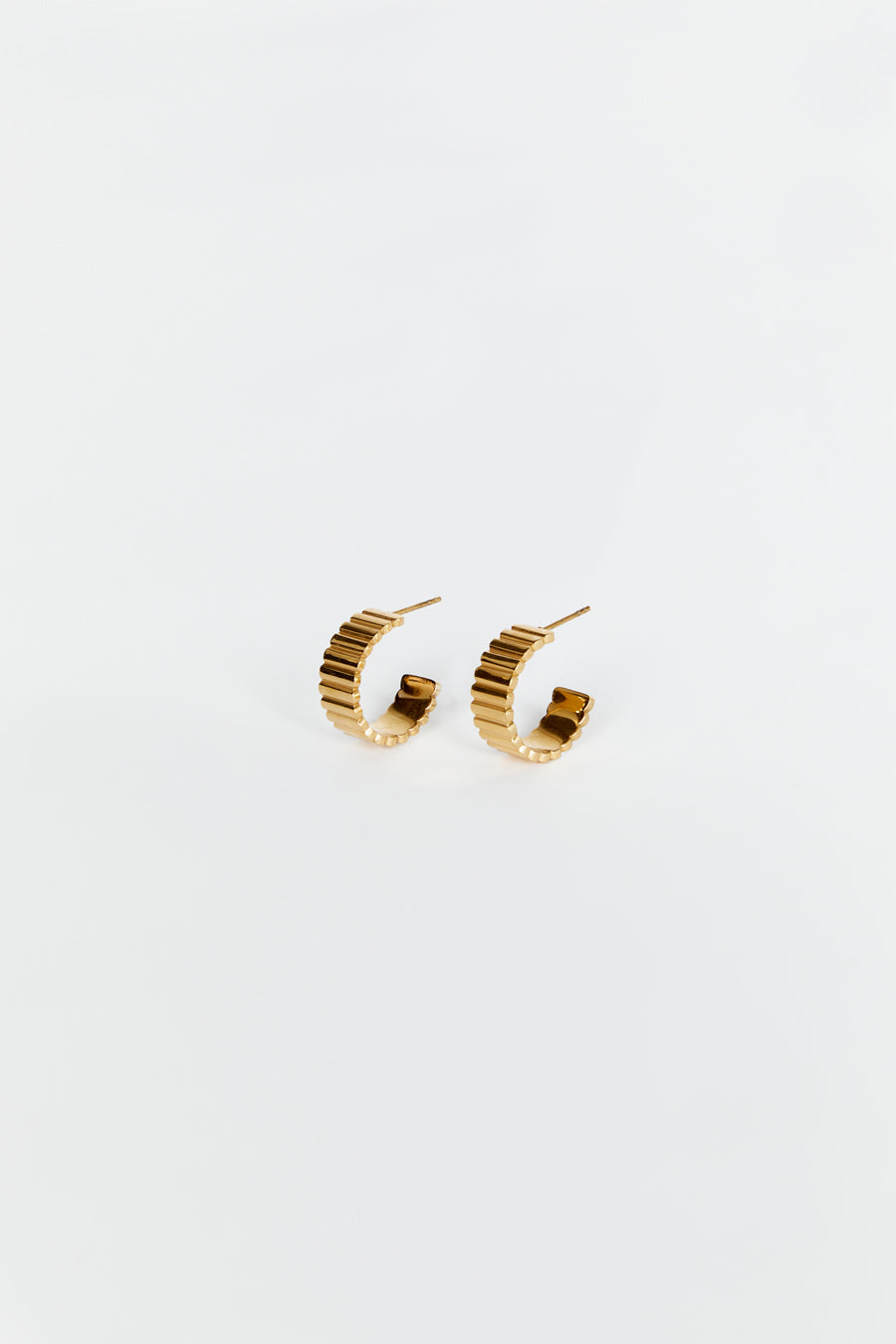 CENDRE AMELIE GOLD HOOP EARRINGS