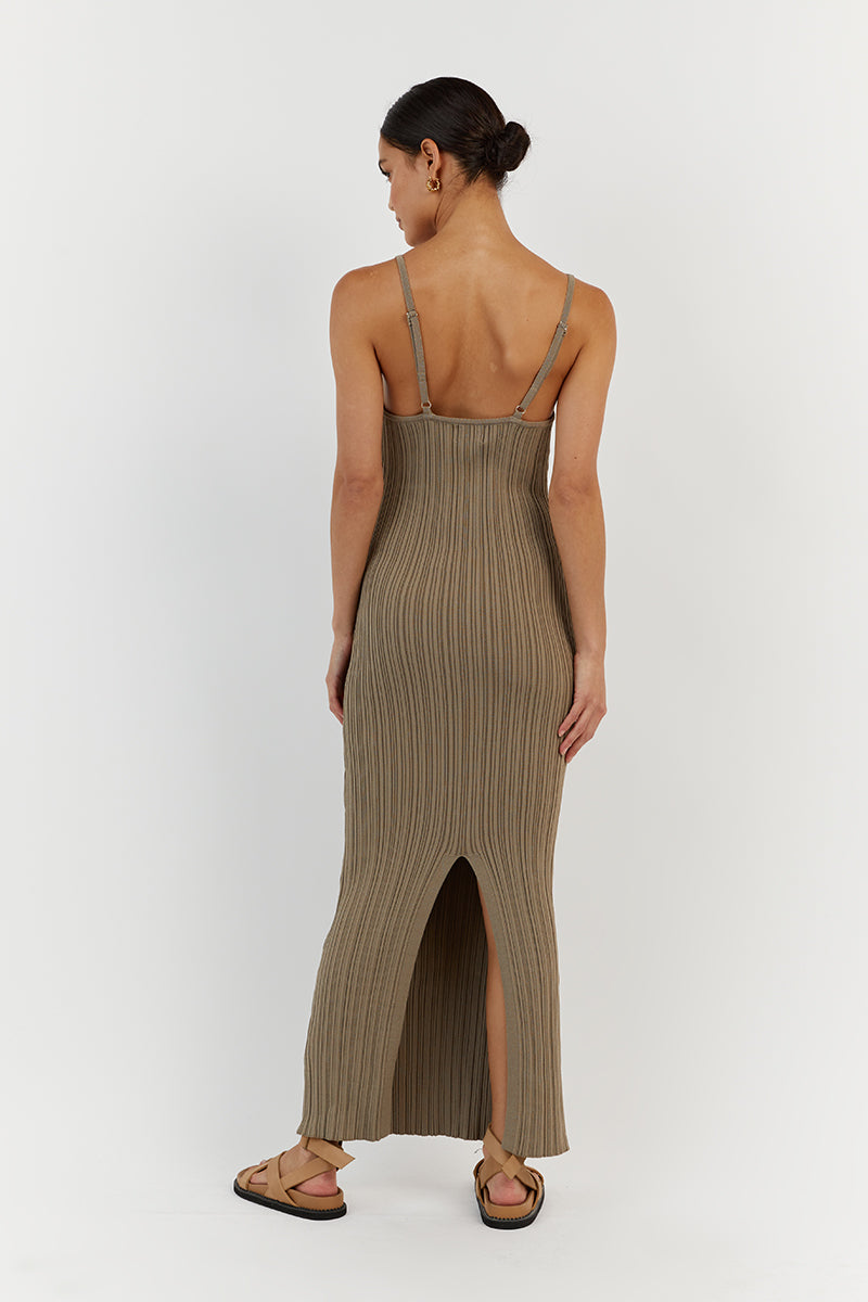 SIENNA MOSS SCOOP MIDI DRESS
