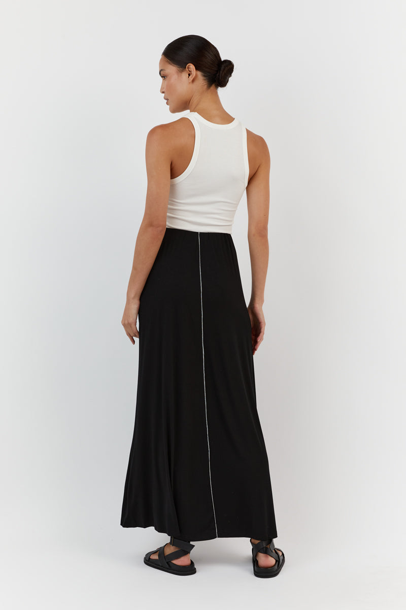 SOHO BLACK MIDI SKIRT