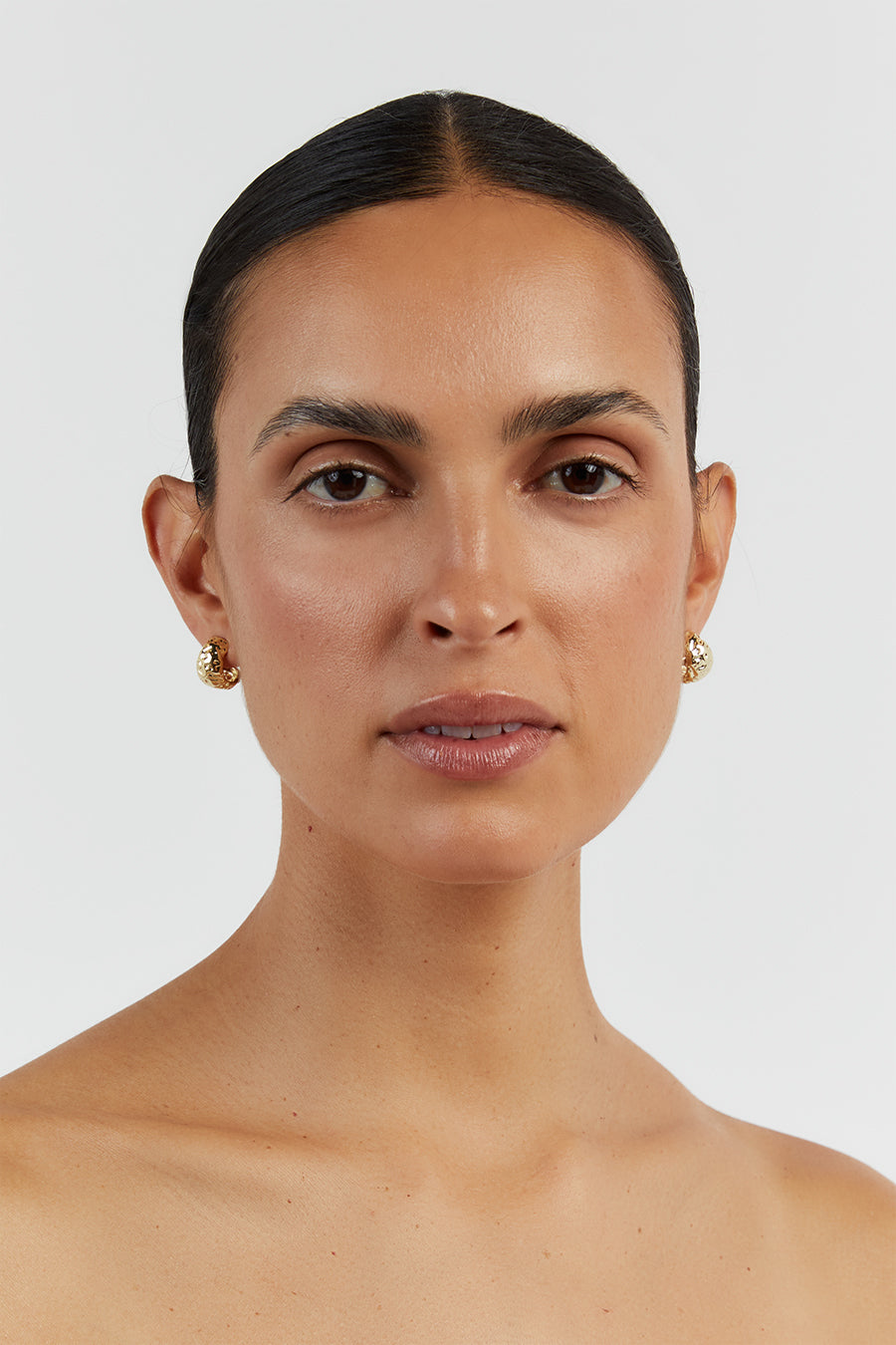 LUV AJ MOLTEN MINI GOLD HOOPS