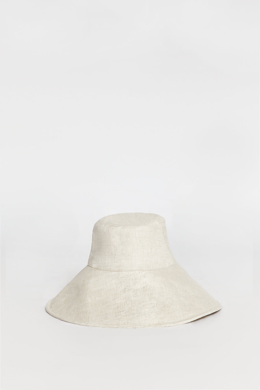 DIANA NATURAL LINEN WIDE BRIM HAT
