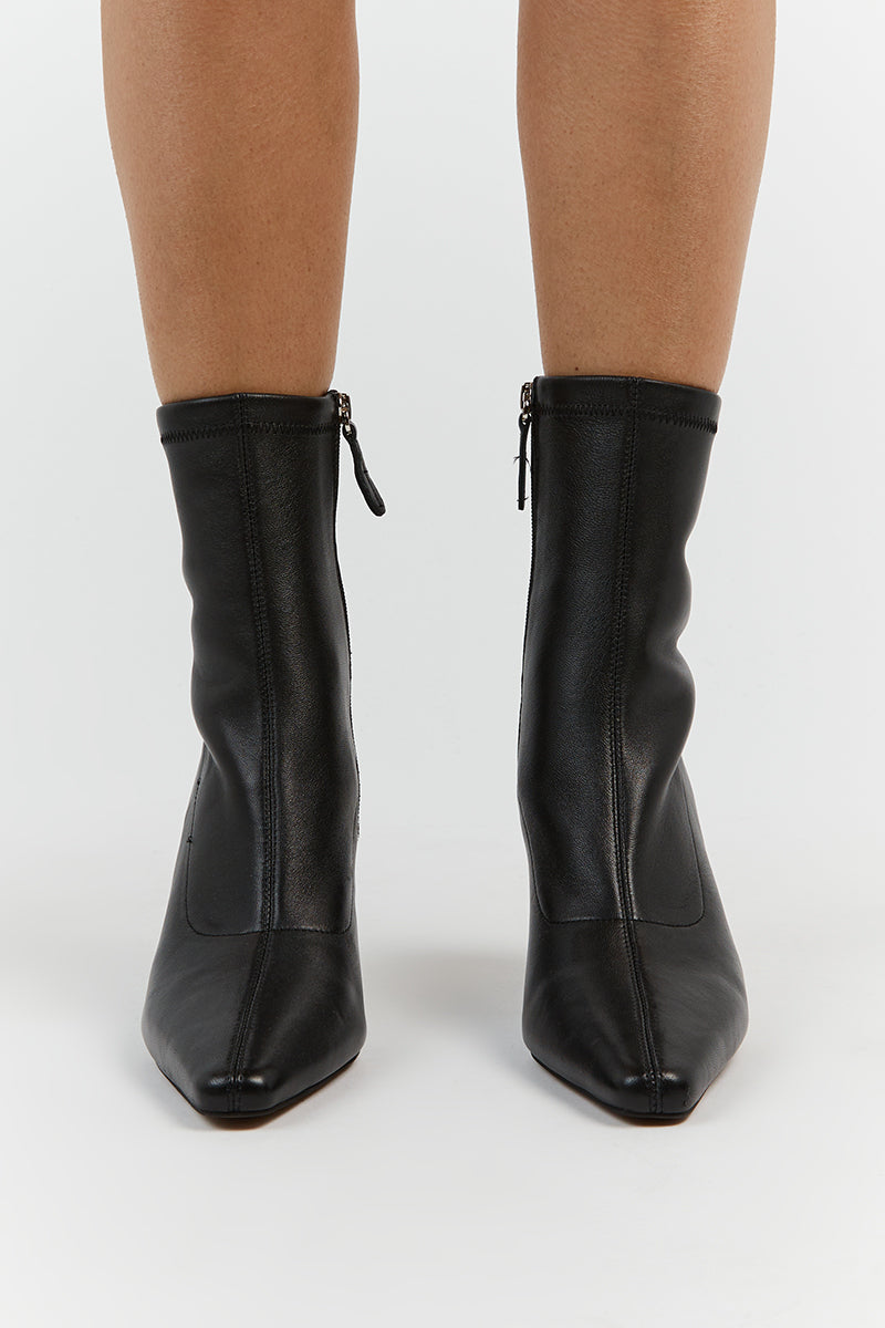 ALIAS MAE CARMEN BLACK LEATHER BOOT