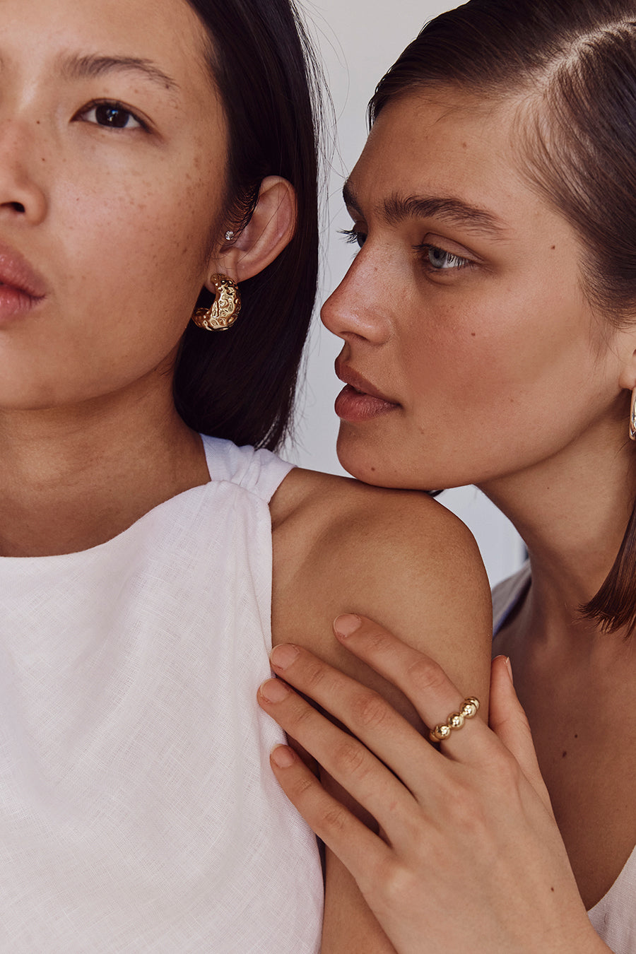 LUV AJ MOLTEN GOLD HOOPS