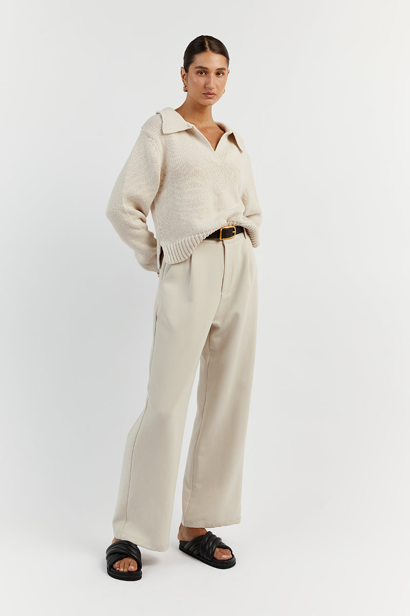 COLBIE STONE KNIT JUMPER