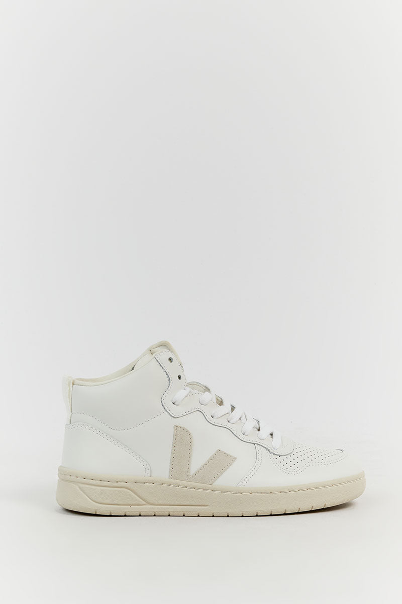 VEJA V-15 LEATHER WHITE NATURAL