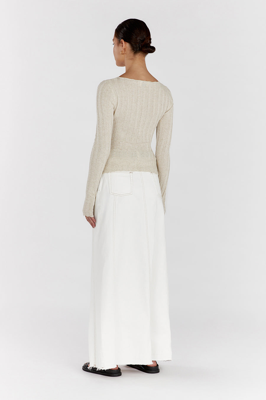 GOLDIE NATURAL LONG SLEEVE TOP