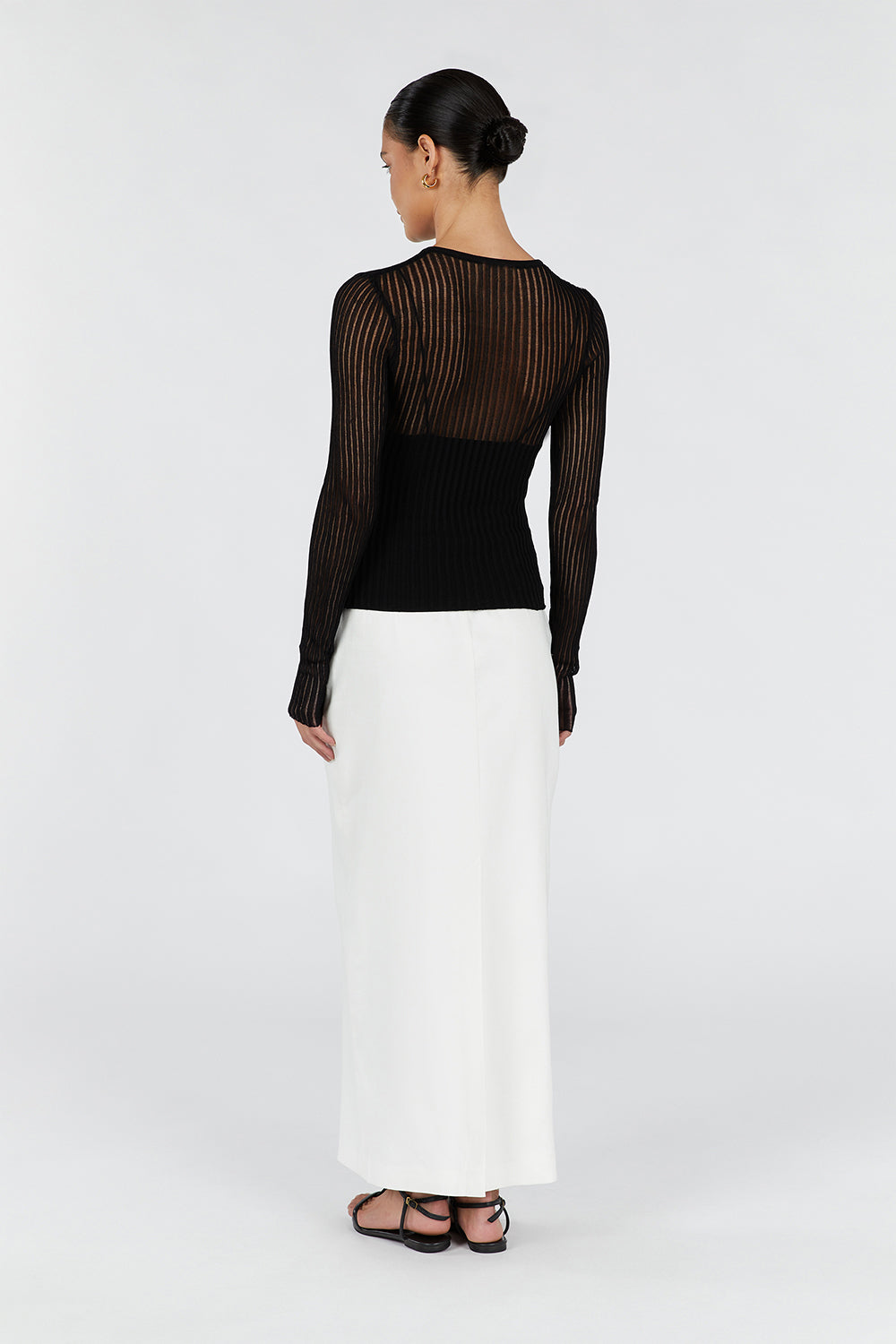 JOVIE BLACK LONG SLEEVE TOP