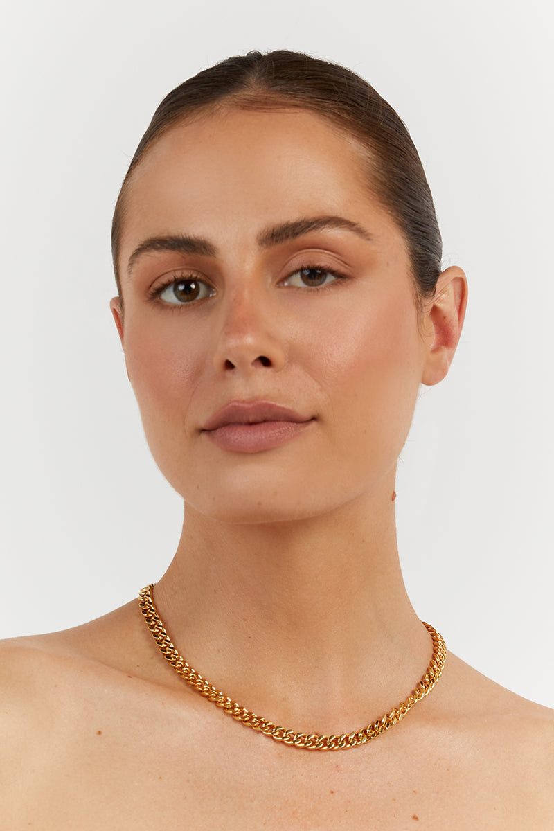 CENDRE CAMELIA GOLD NECKLACE