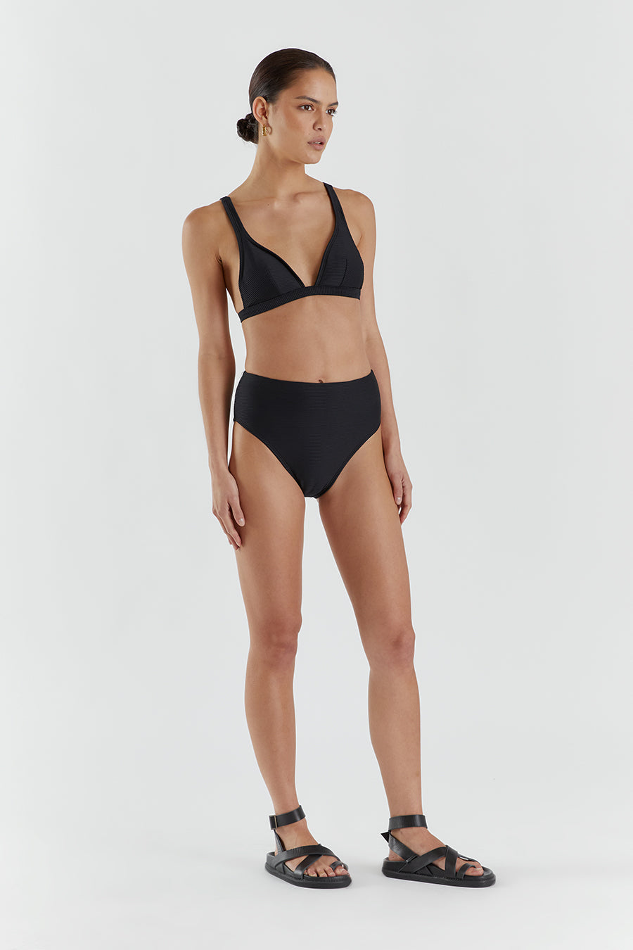 AMAYA BLACK TRIANGLE BIKINI TOP