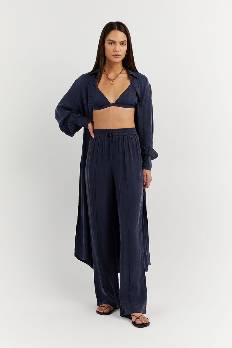 BOBBY NAVY CUPRO BRALETTE