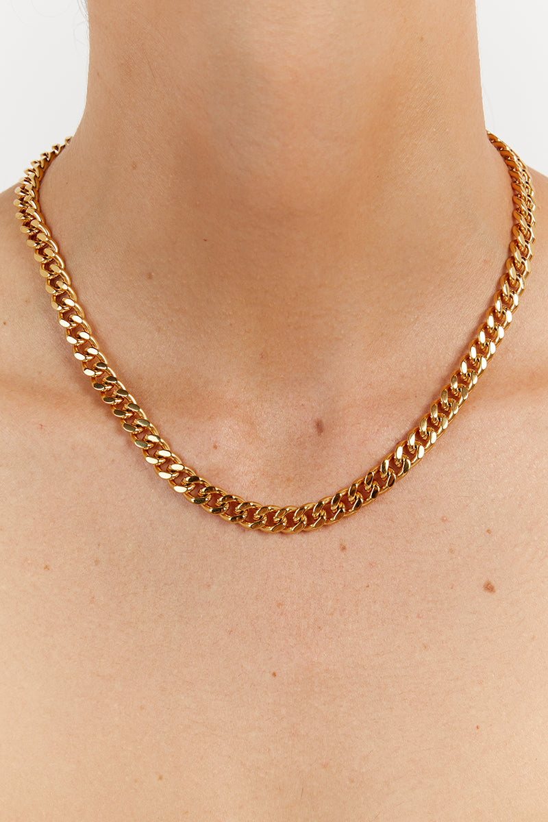 CENDRE CAMELIA GOLD NECKLACE