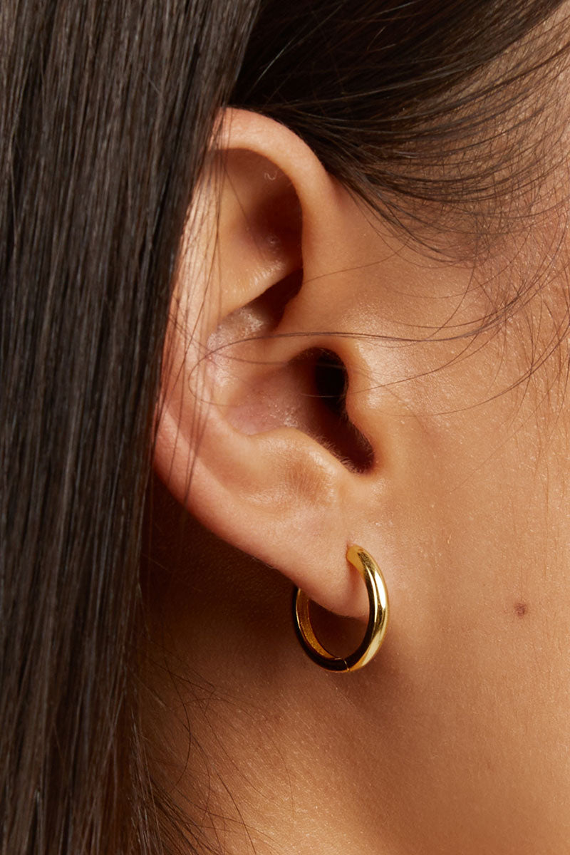 ARMS OF EVE JETT GOLD HOOP EARRING
