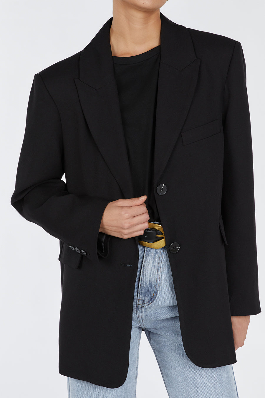 HARLEY BLACK BOYFRIEND BLAZER