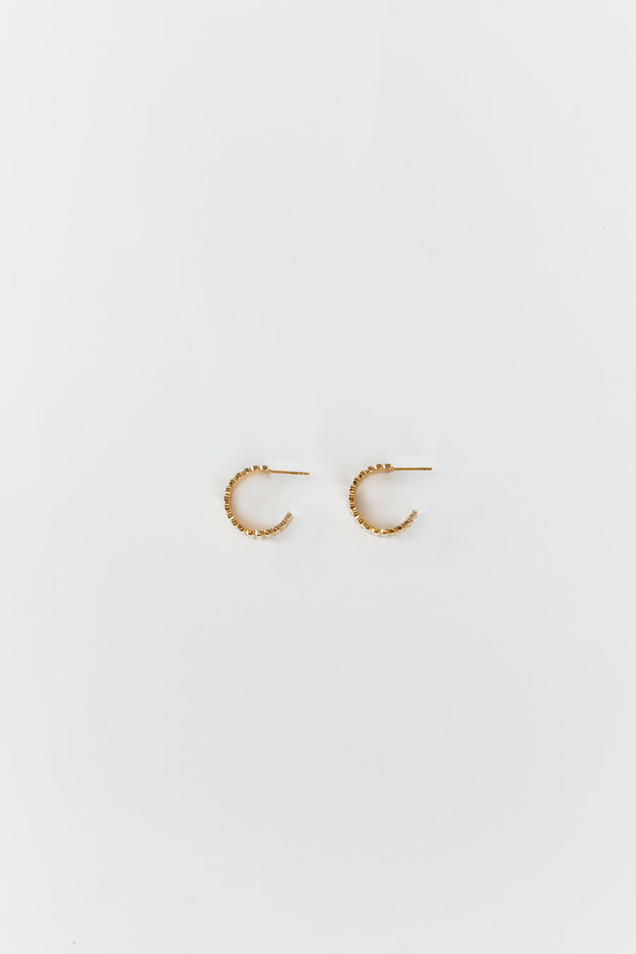 CENDRE AMELIE GOLD HOOP EARRINGS