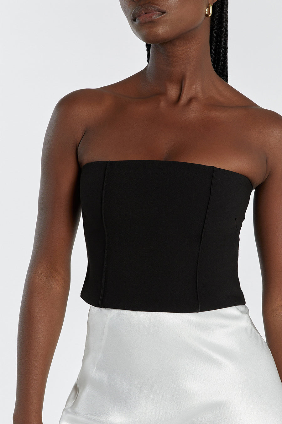 ROWAN BLACK CORSET TOP