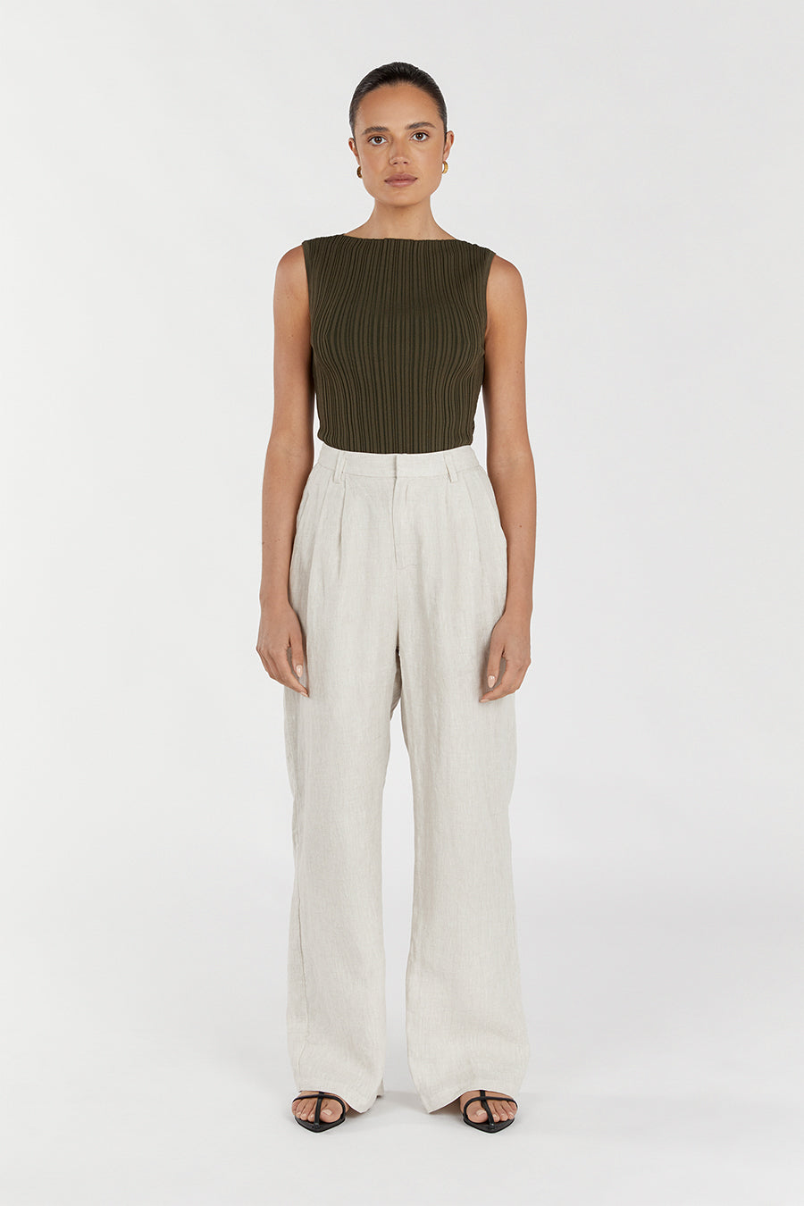 SIENNA OLIVE KNIT TANK
