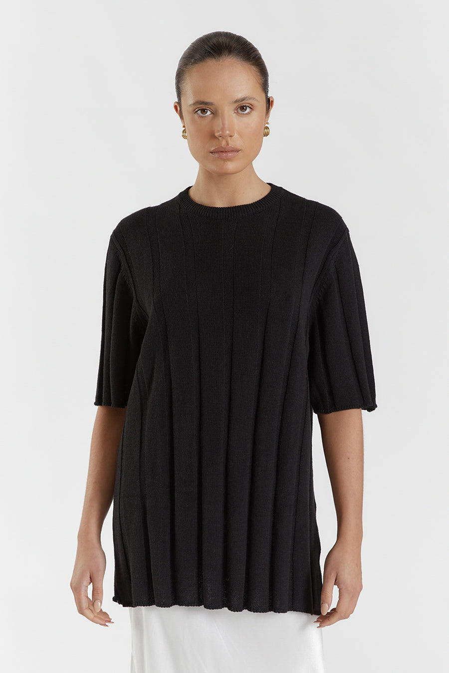EMERY BLACK OVERSIZED TEE