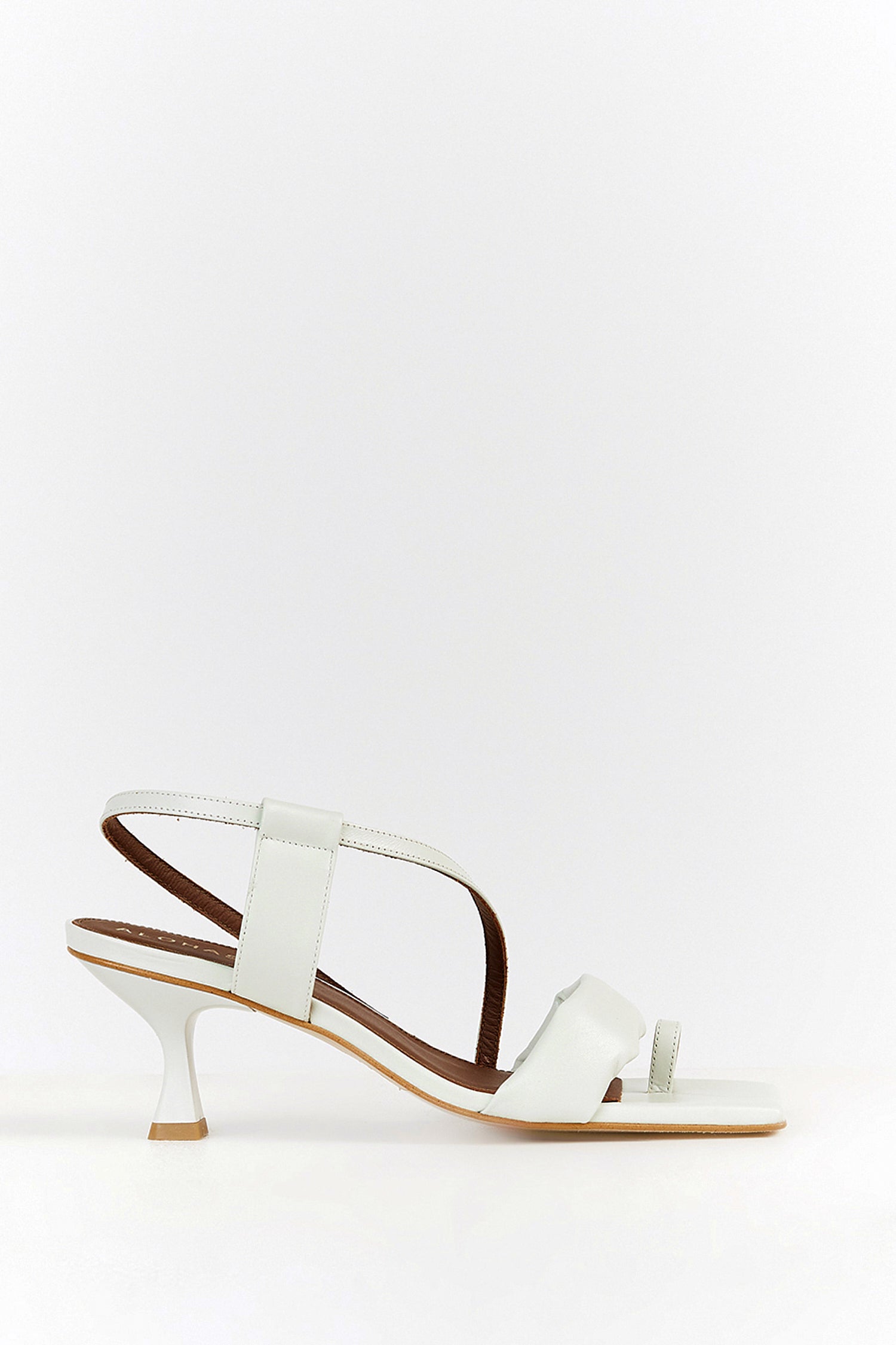 ALOHAS ASYMMETREIC WHITE HEEL