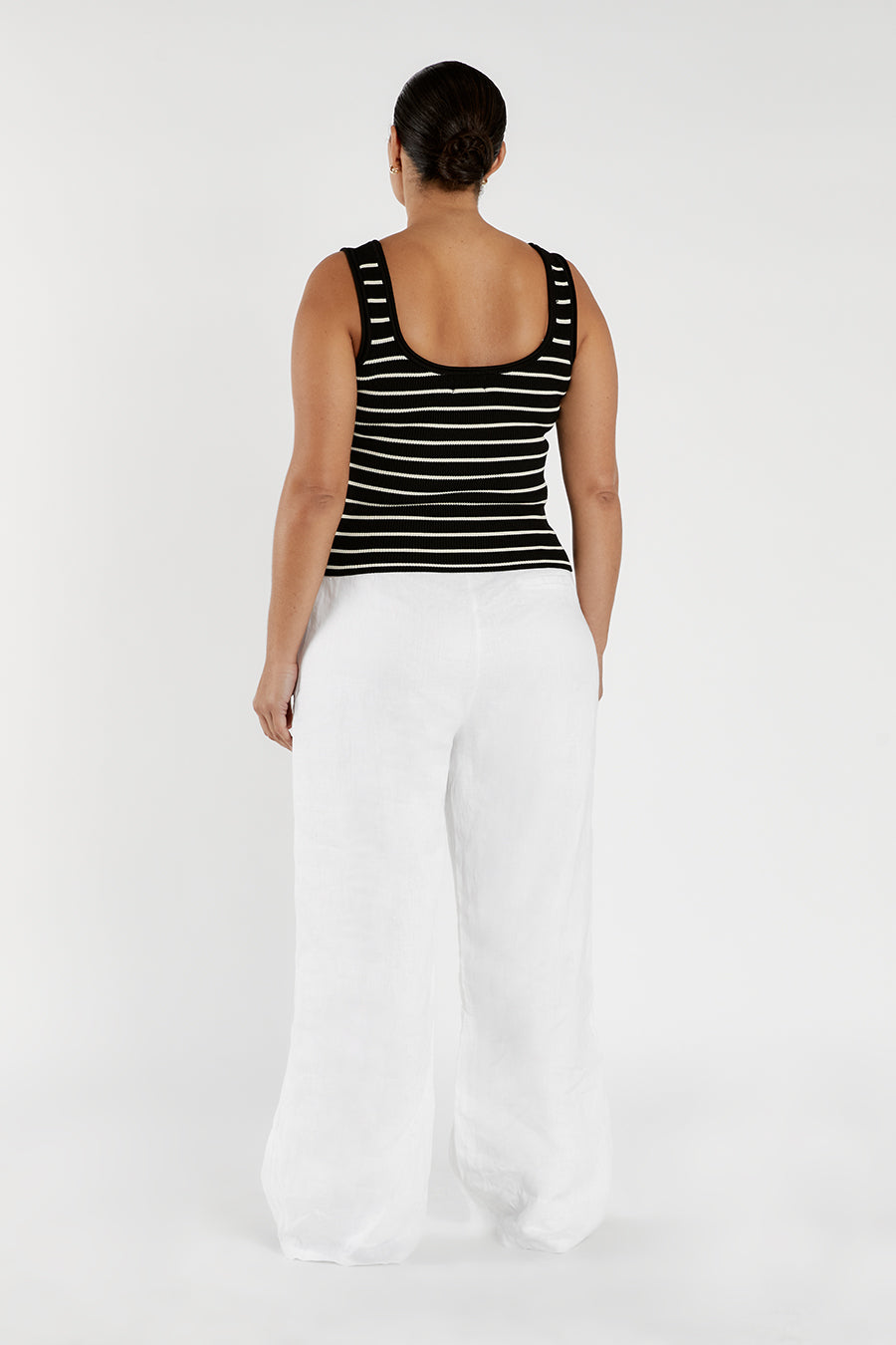 BILLIE BLACK STRIPE KNIT TANK