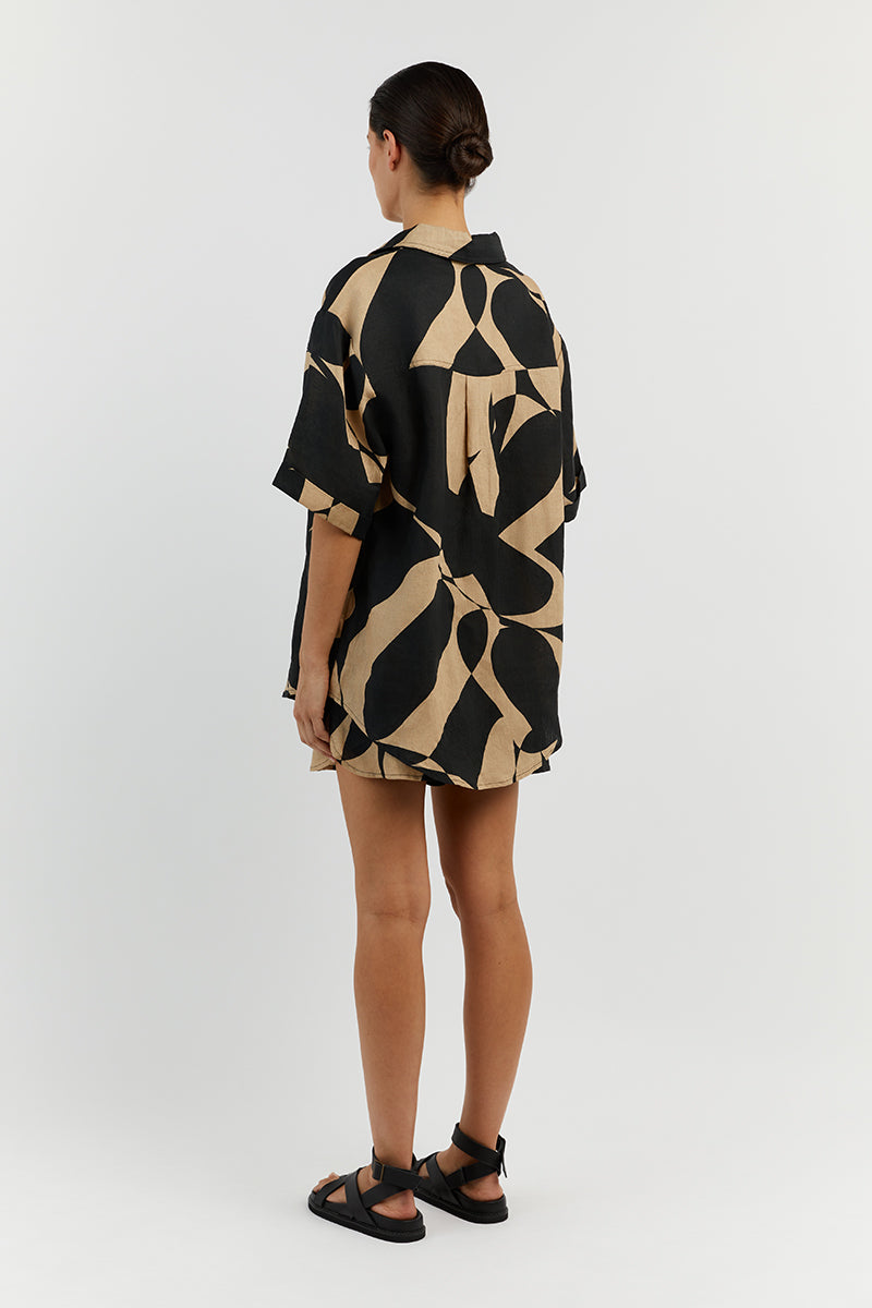 MAPLE CAMEL LINEN SHIRT