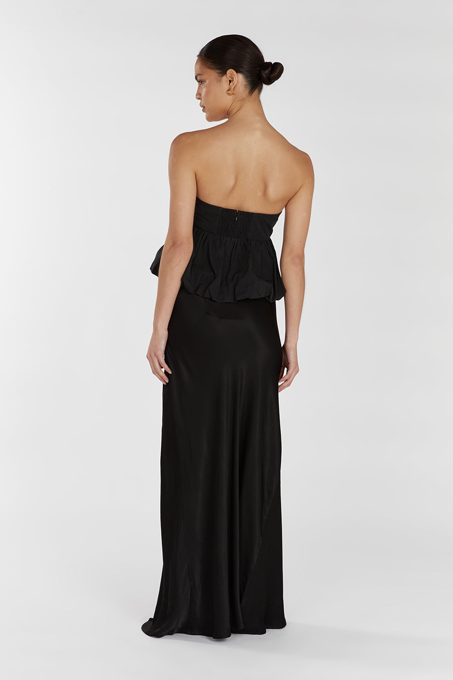 TULLULAH BLACK COTTON BUBBLE TOP