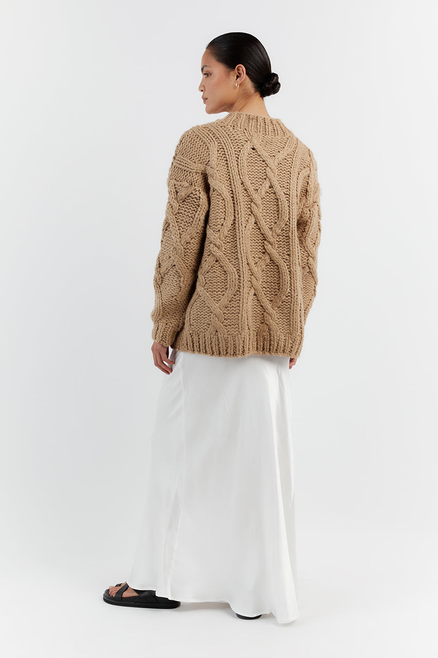 ELLIS OAT CABLE KNIT JUMPER