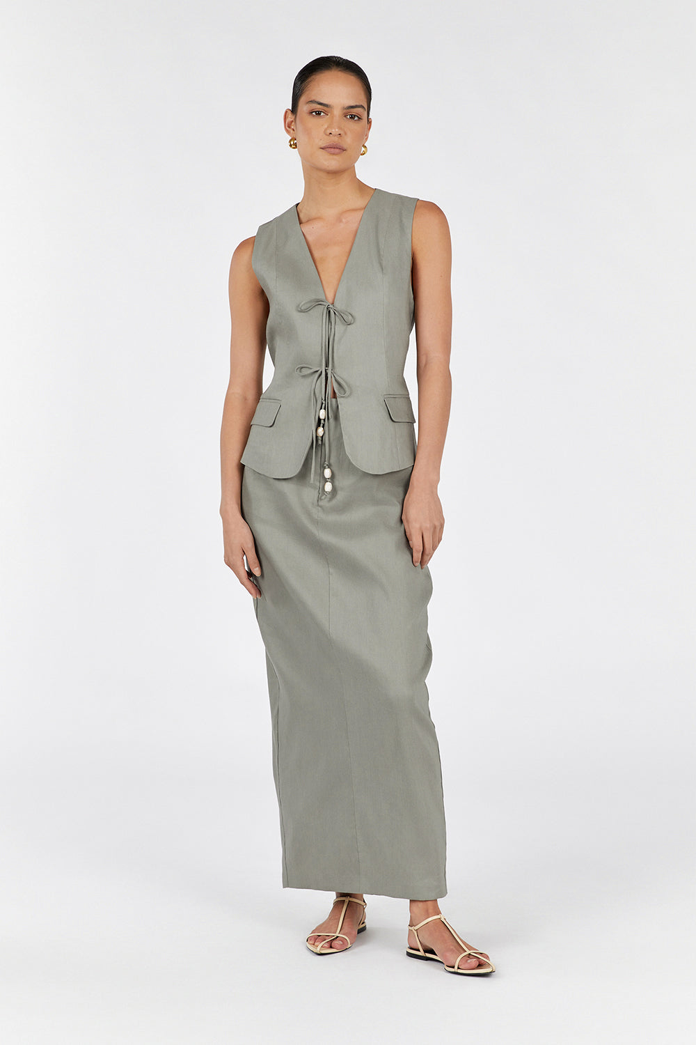 LUCCA VINE MIDI SKIRT