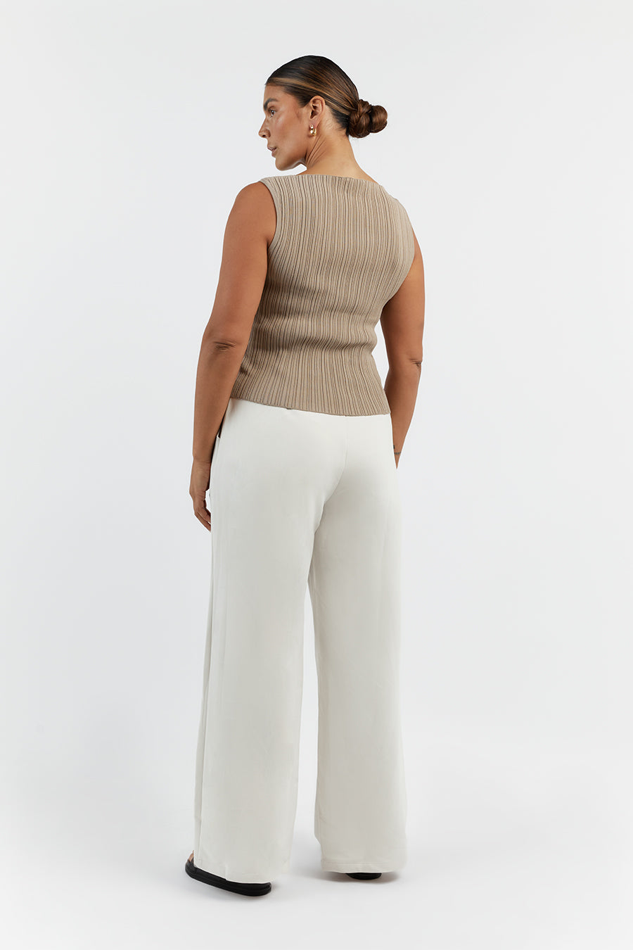 SIENNA TAUPE KNIT TANK