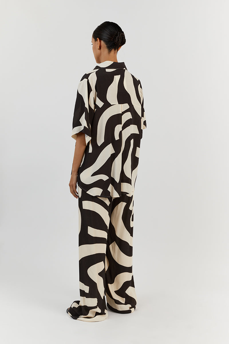 NINA CREAM VACATION SHIRT