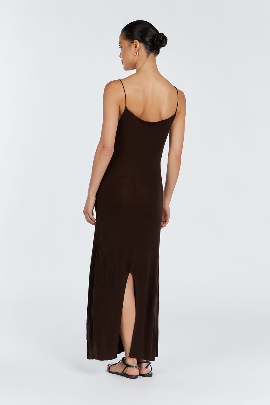 LINCOLN CHOC MIDI DRESS