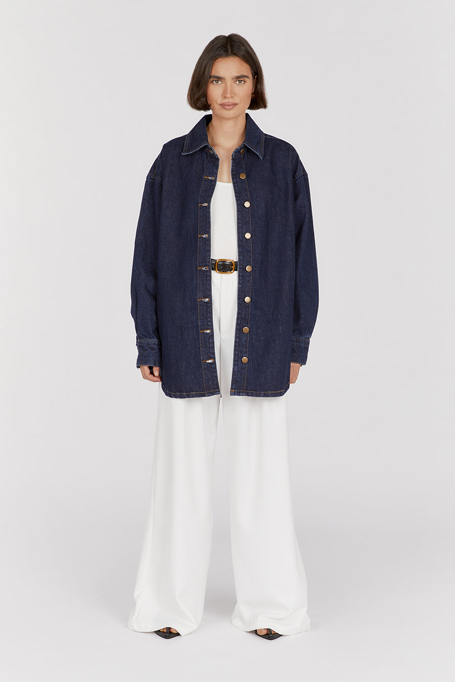 KALLEN INDIGO DENIM SHACKET