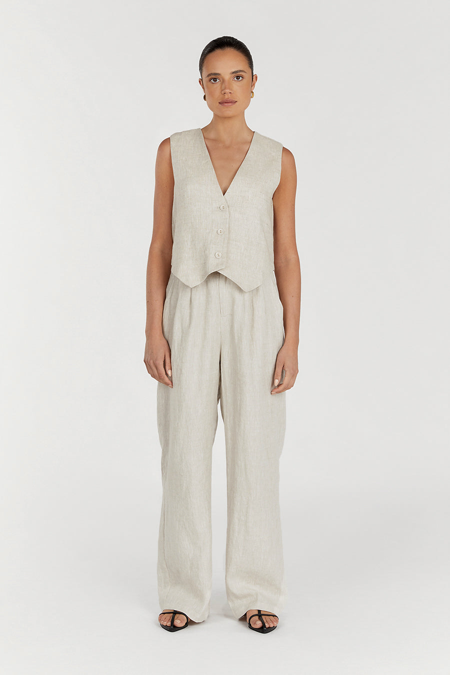 NORAH NATURAL LINEN PANT