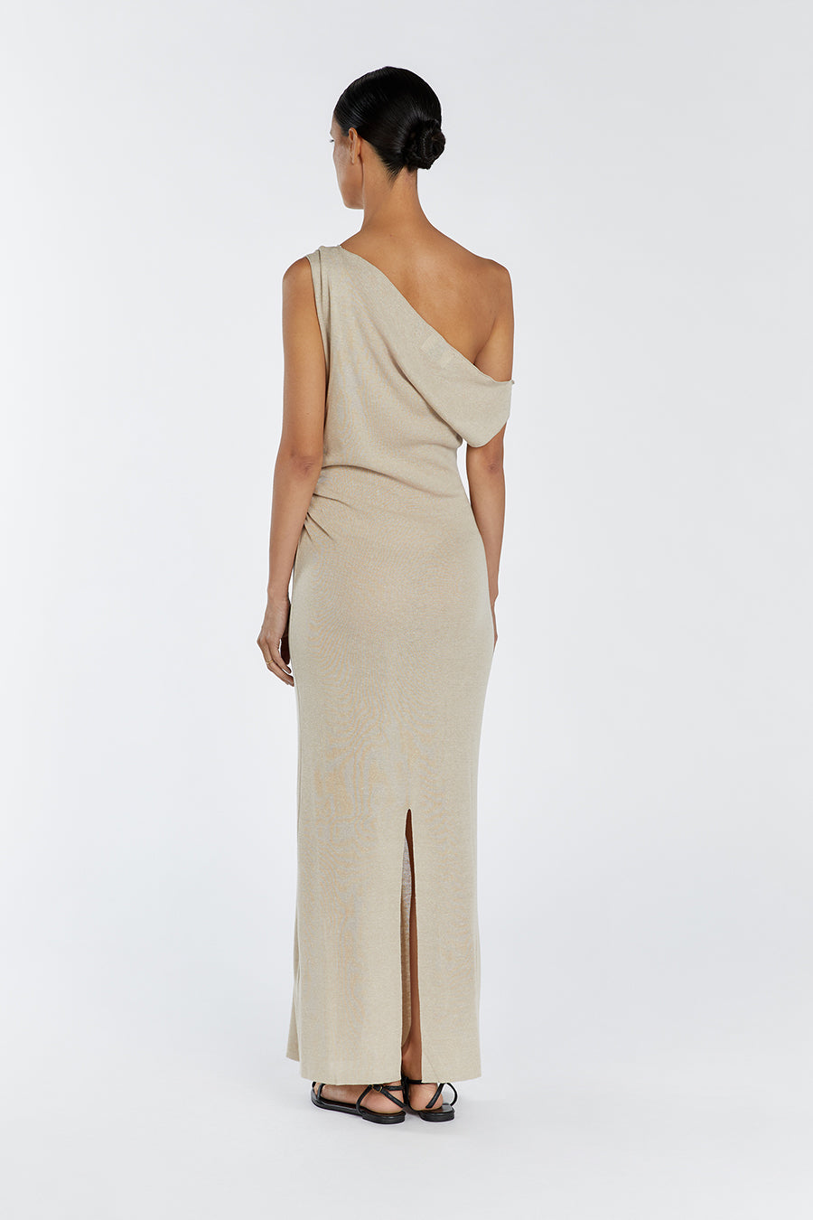 JUNIE NATURAL KNIT MIDI DRESS