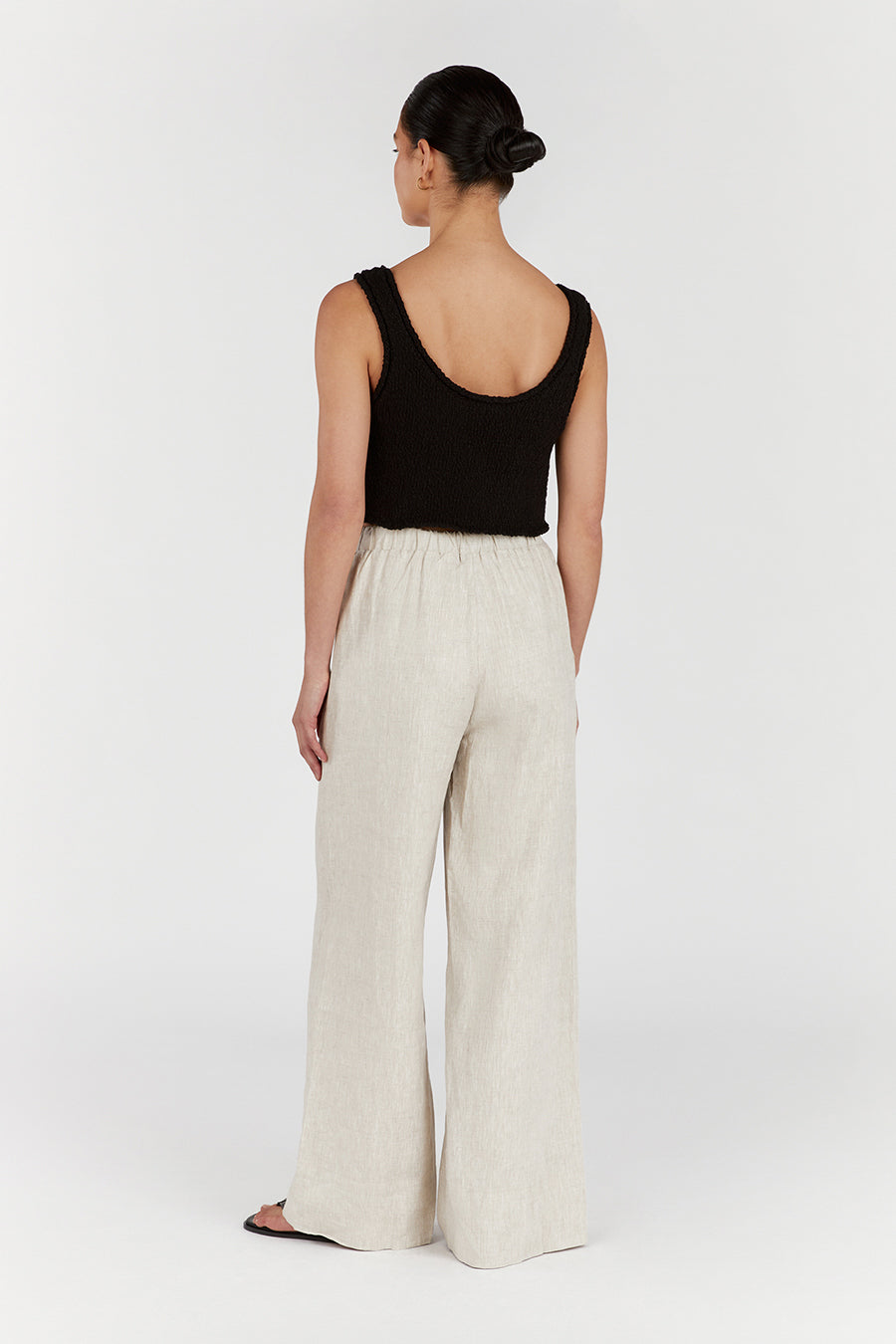 GINA NATURAL LINEN WAIST PANT