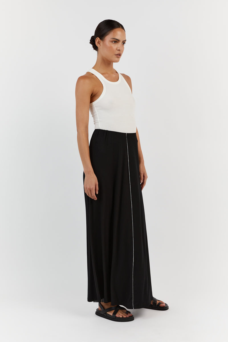 SOHO BLACK MIDI SKIRT