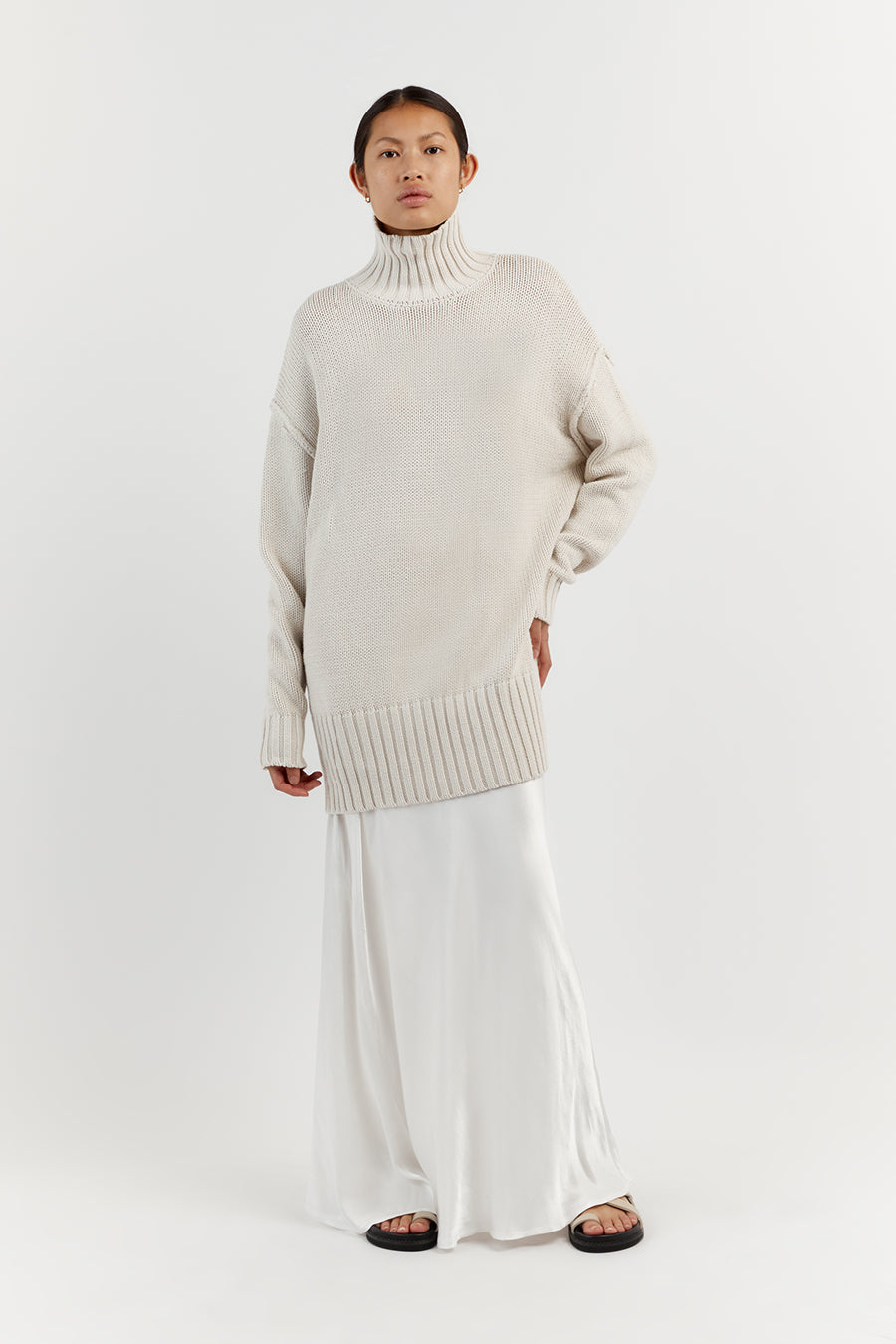 HARLOW STONE KNIT JUMPER