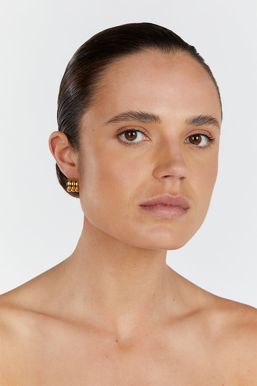 CENDRE LIV GOLD HOOP EARRINGS