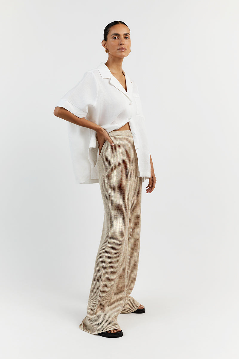 OPHELIA STONE CROCHET PANT