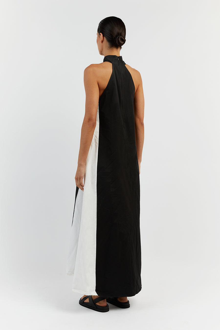 AURORA COTTON TWO TONE MIDI DRESS