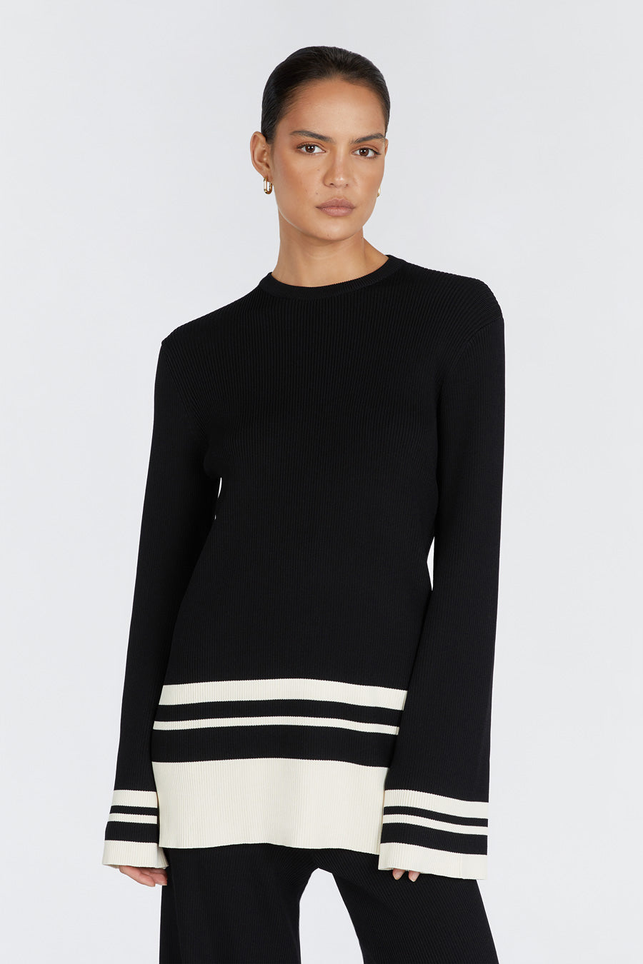 MADISON BLACK CONTRAST JUMPER