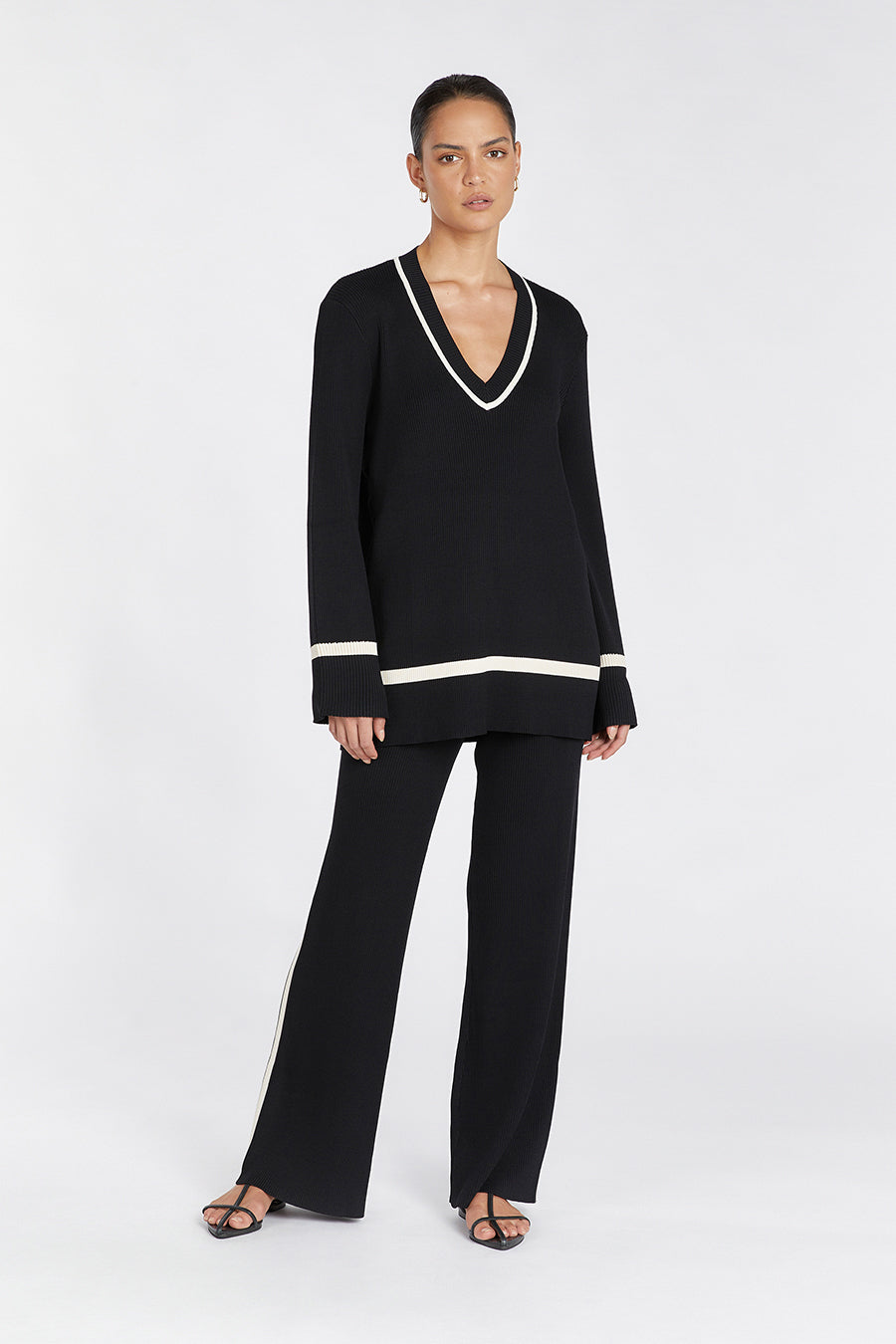ELSIE BLACK KNIT PANT