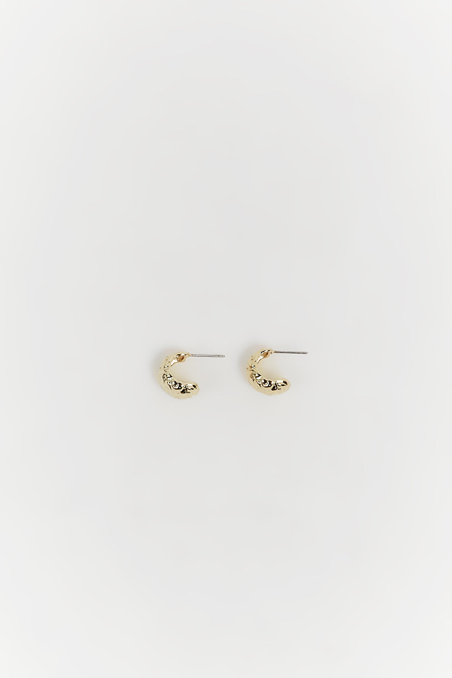 LUV AJ MOLTEN MINI GOLD HOOPS