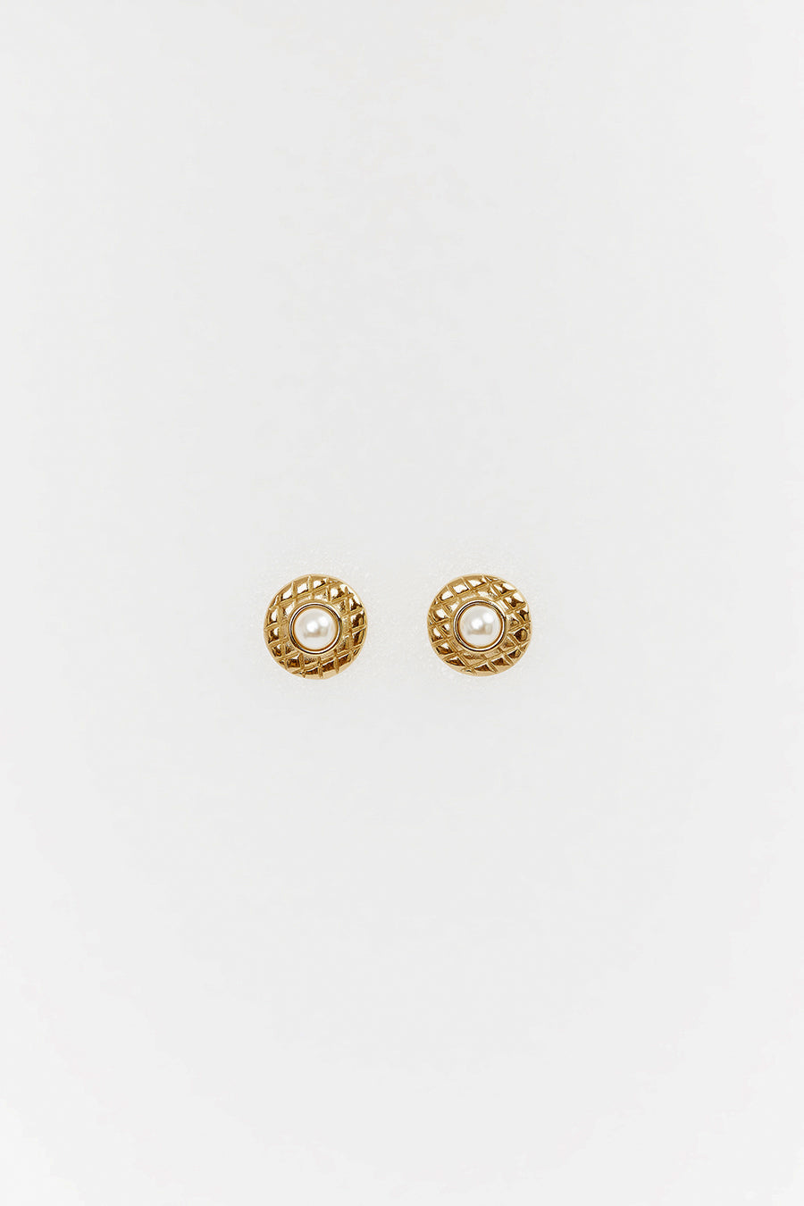 CENDRE MARNI GOLD & PEARL STUDS