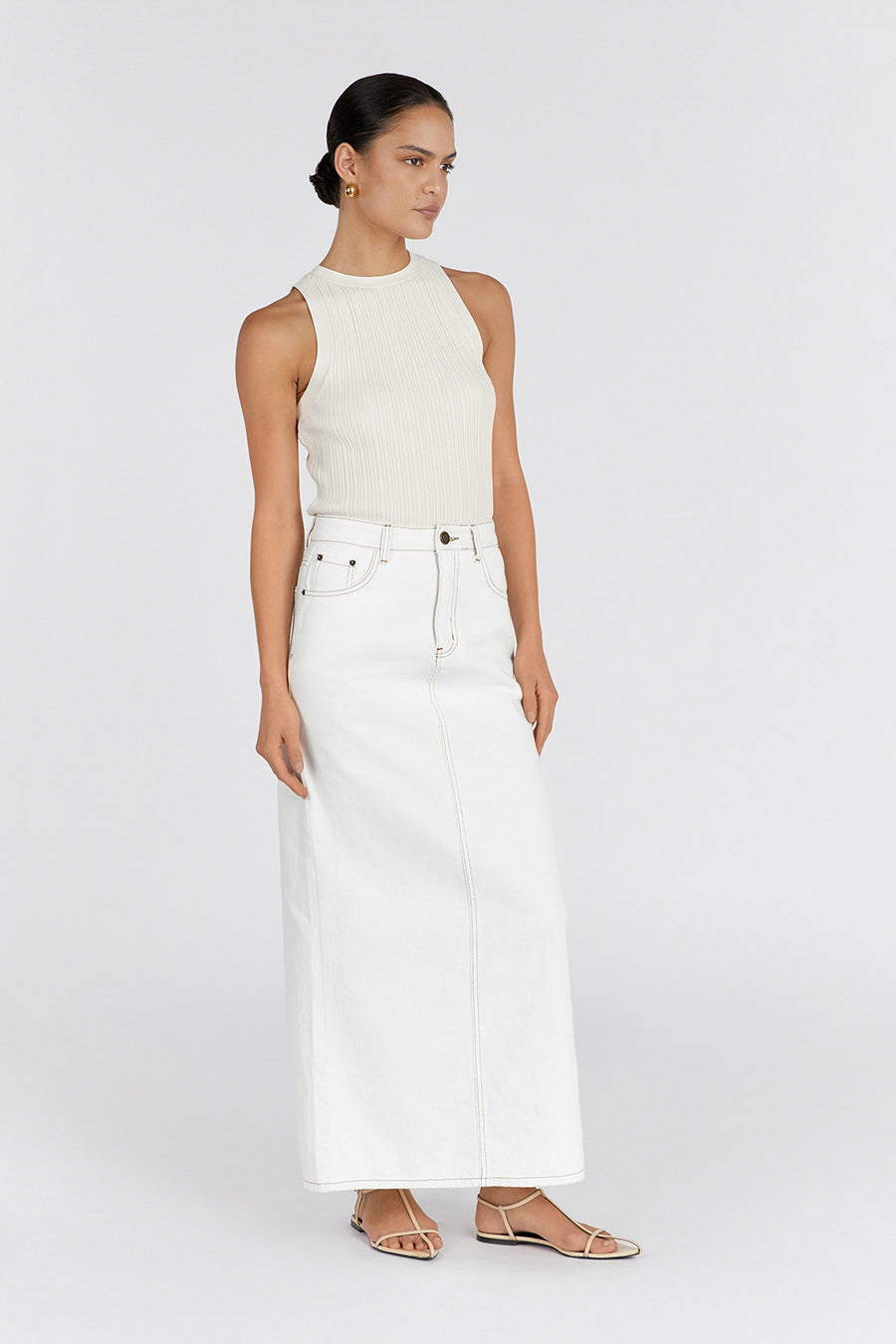 ANDERS CREAM KNIT TANK