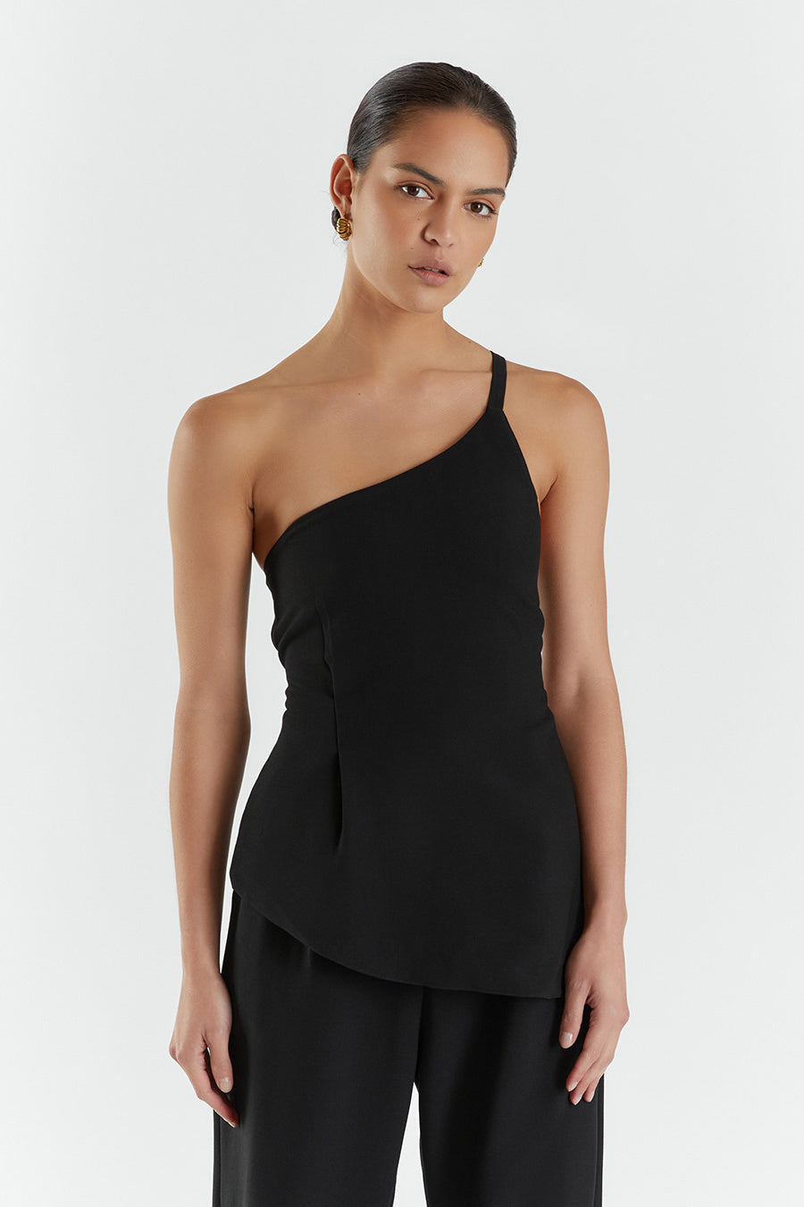 ROWAN BLACK ASYM TOP